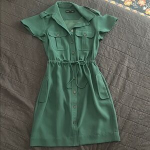 Banana Republic Forest Green Mini Dress